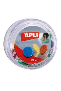Pack 16 c/50 chinchetas colores surtidos apli