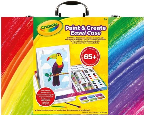 MALETIN DEL PINTOR ARCOIRIS 65 PIEZAS CON CABALLETE