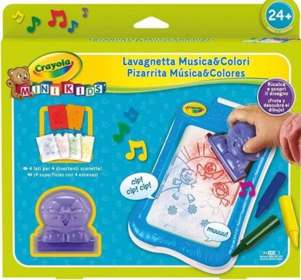 PIZARRA MUSICAL PARA COLOREAR CRAYOLA