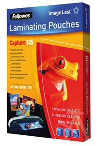 PACK 100 FUNDAS PLASTIFICAR A3 125 MICRAS BRILLO FELLOWES