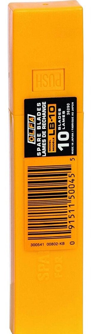 Paq/10 cuchillas olfa cutter 18mm l-1