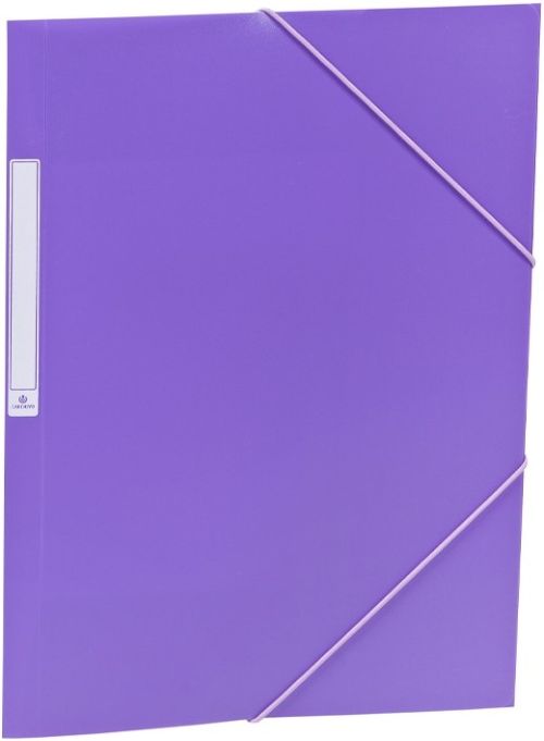 Paq/10 carpetas fº gomas solapas pp translucido violeta