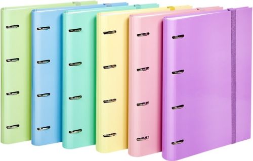 c/8 carpeblock soft a4 4 anillas 35mm con recambio 100h colores pastel