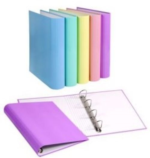 EXP 10 CARPETA ANILLAS SOFT A4 4/25MM CARTON FORRADO SURTID