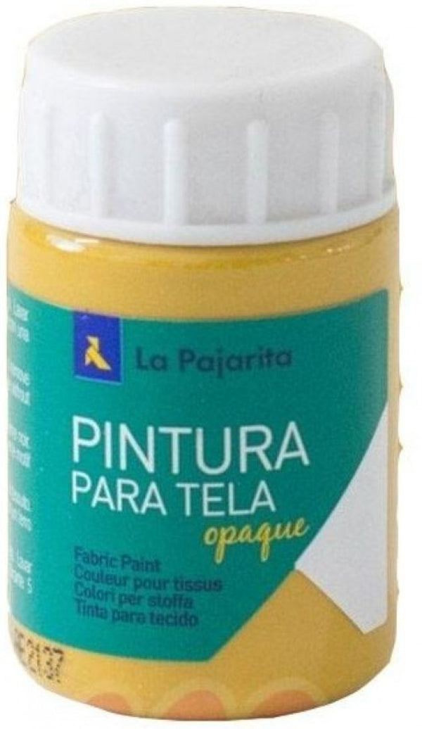 C/6 BOTE PINTURA PARA TELA OPACA LA PAJARITA AMARILLO ORO