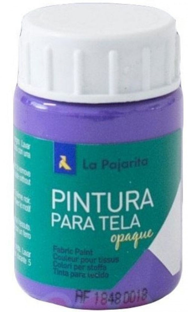 C/6 BOTE PINTURA PARA TELA OPACA LA PAJARITA VIOLETA 35ML