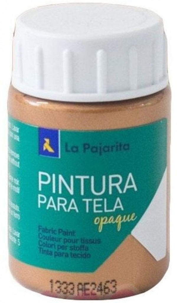 C/6 BOTE PINTURA PARA TELA OPACA LA PAJARITA MARRON 35ML