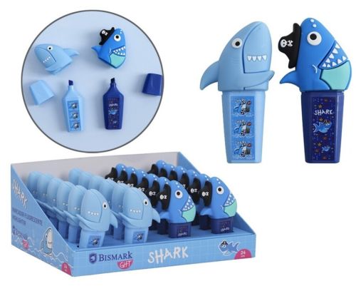 EXP 24 MARCADORES FLUORESCENTES TIBURON