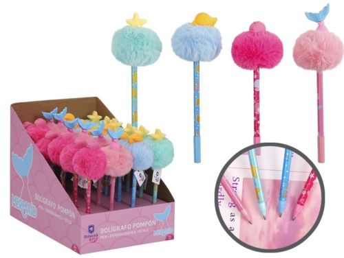 EXP 24 BOLIGRAFOS POMPOM OCEAN