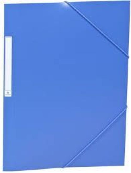 PAQ/10 CARPETAS GOMAS SOLAPAS Fº AZUL OSCURO PP OPACA