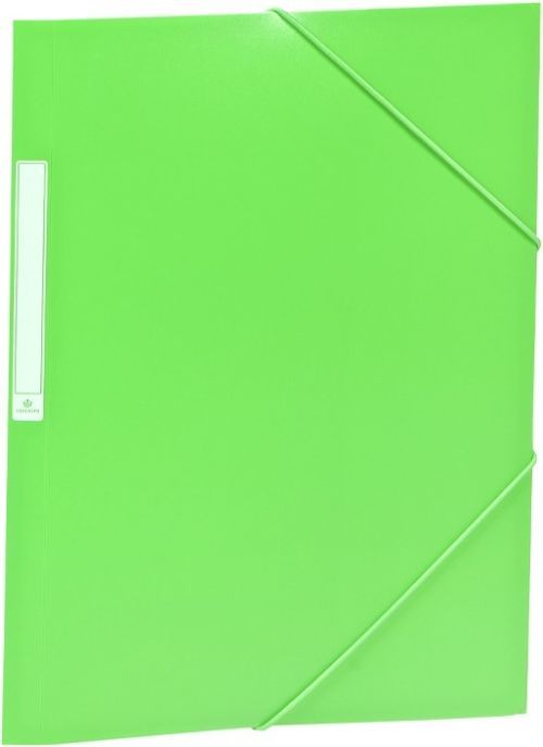 PAQ/10 CARPETAS Fº GOMAS SOLAPAS PP TRANSLUCIDO VERDE