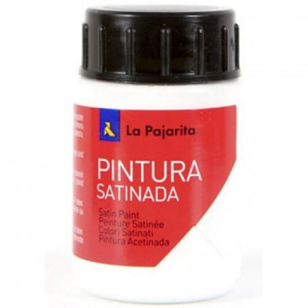 C/6 bote 35ml pintura satinada la pajarita color blanco base latex