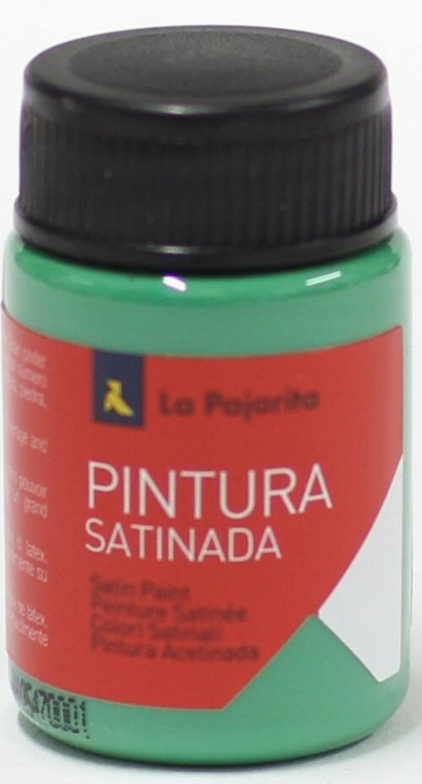 C/6 bote pintura satinada la pajarita verde vivo base latex