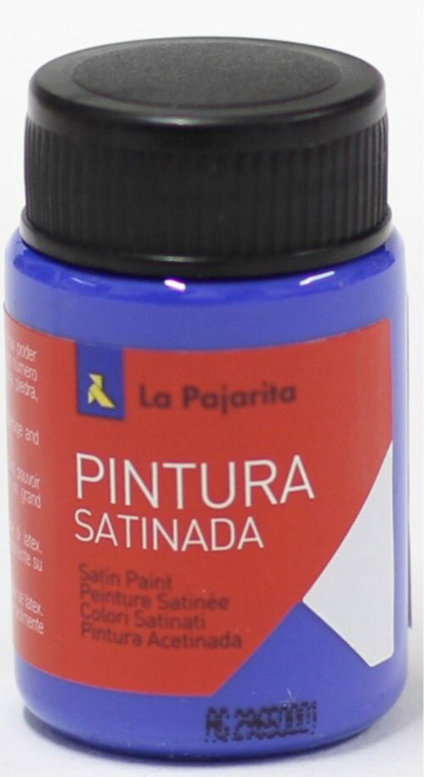 C/6 bote pintura satinada la pajarita azul ultramar base latex