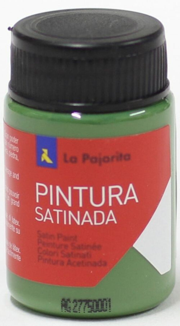 C/6 bote pintura satinada la pajarita verde monte base latex