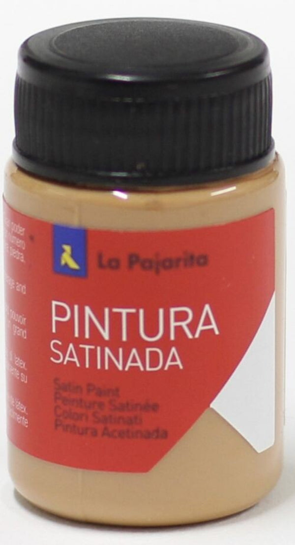 C/6 bote pintura satinada la pajarita siena base latex