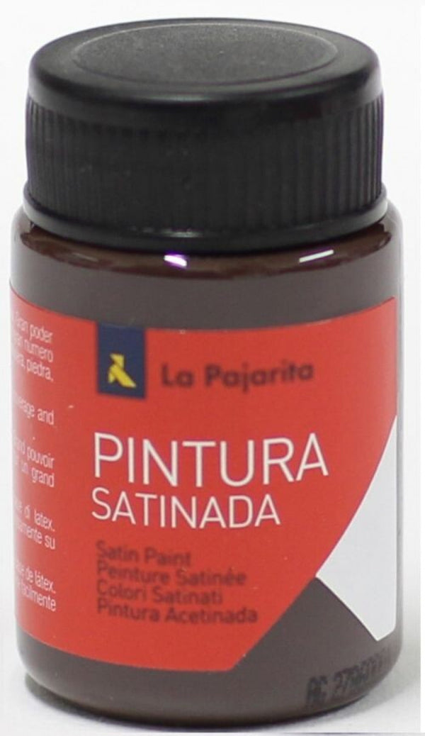C/6 bote pintura satinada la pajarita sombra tostada base latex