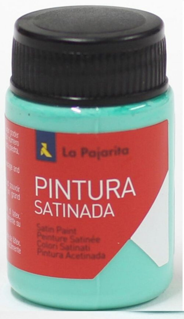 C/6 bote pintura satinada la pajarita verde manigua base latex