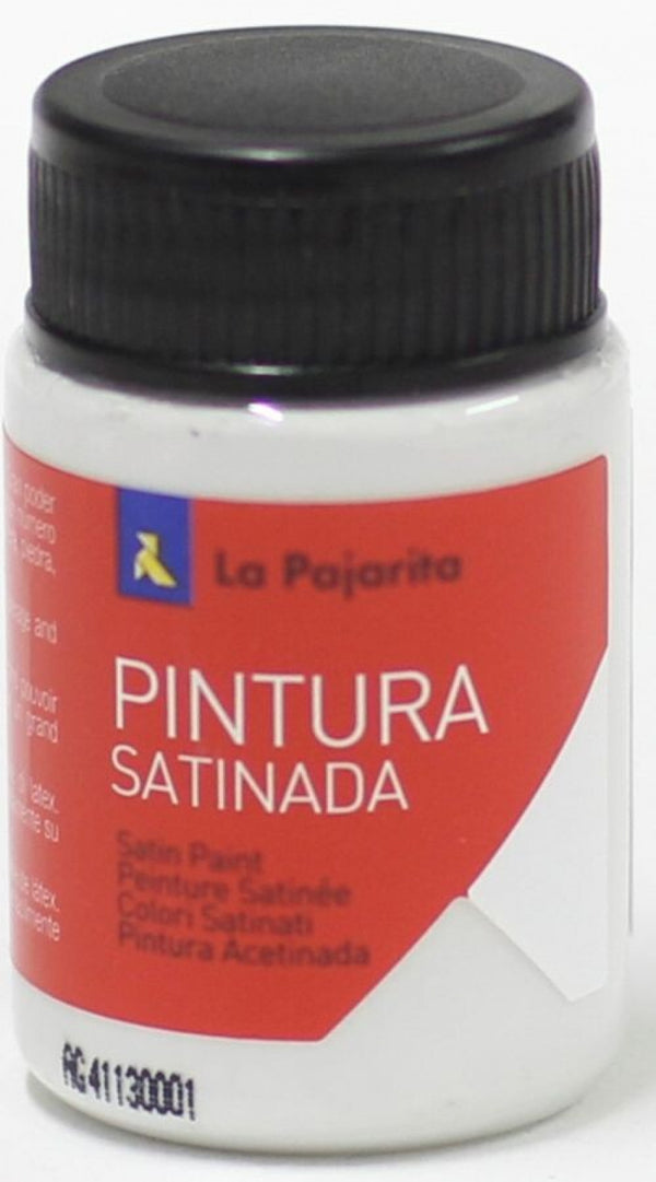 C/6 bote pintura satinada la pajarita gris plata base latex