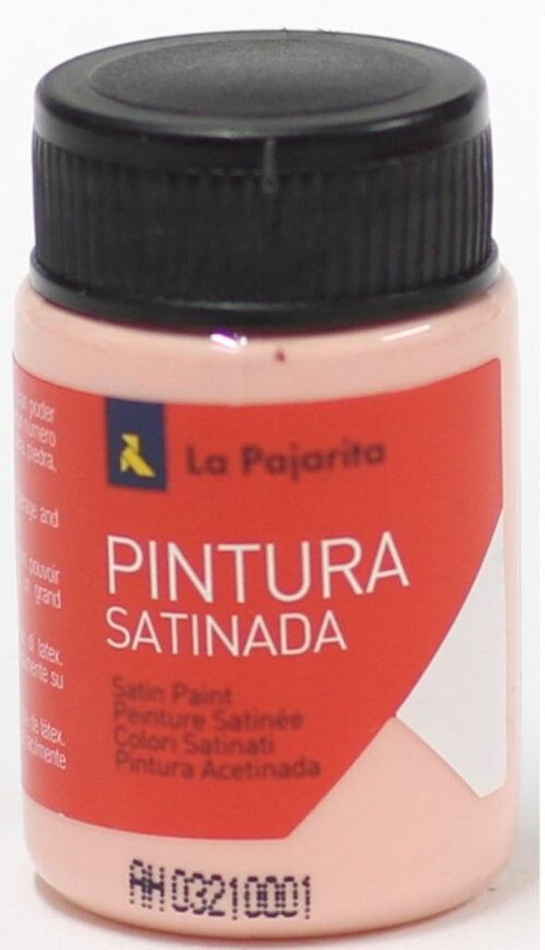 C/6 bote pintura satinada la pajarita rosa medio base latex