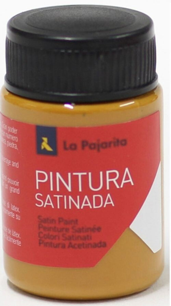 C/6 bote pintura satinada la pajarita rojo teja base latex
