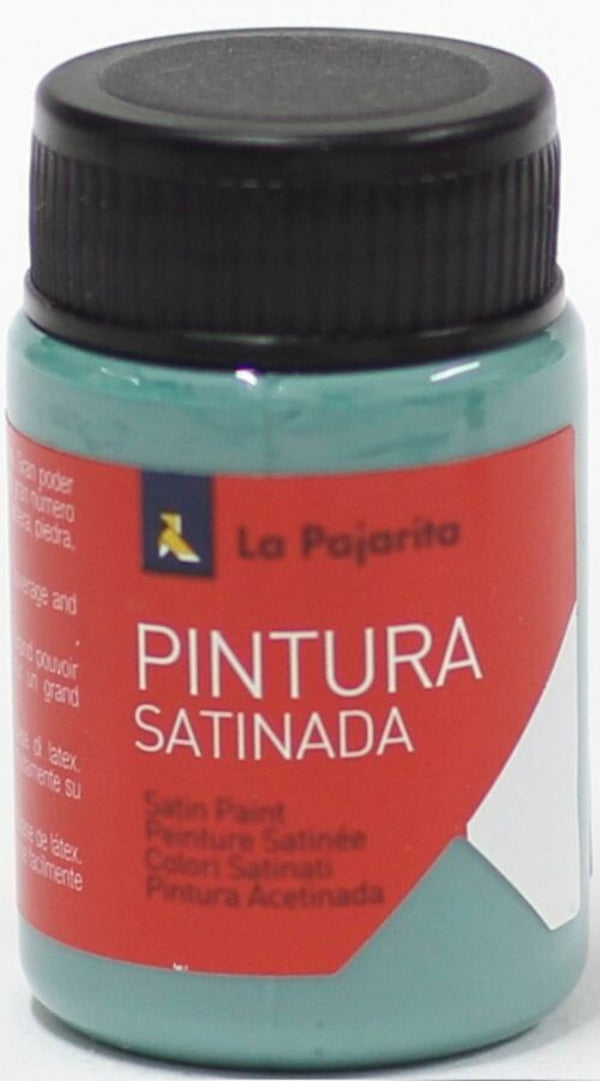C/6 bote pintura satinada la pajarita verde base latex