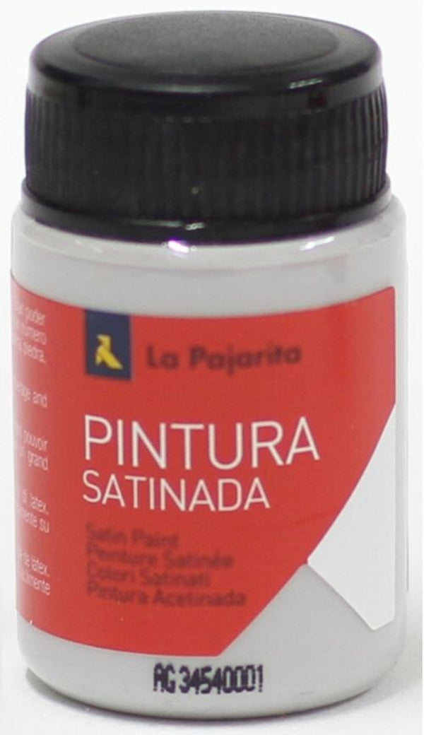 C/6 bote pintura satinada la pajarita gris base latex