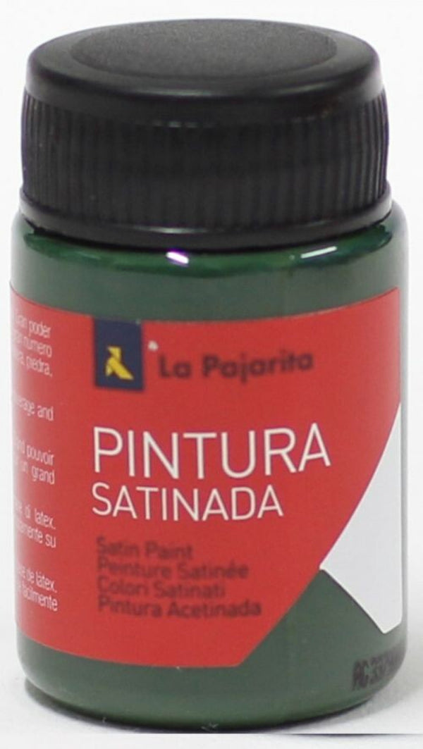 C/6 bote pintura satinada la pajarita verde pino base latex
