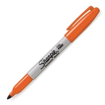 C/12 ROTULADOR SHARPIE PUNTA FINA NARANJA PERMANENTE