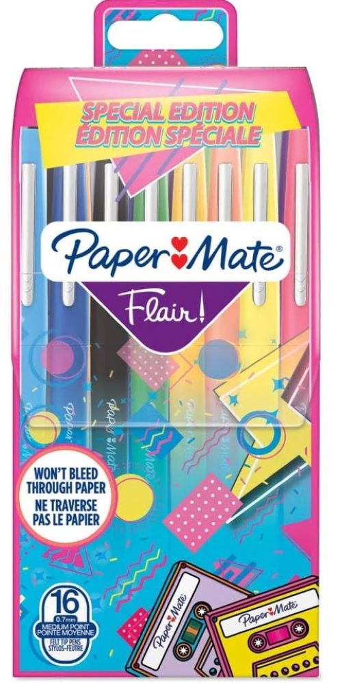 Estuche 16 rotuladores paper mate flair m candy pop