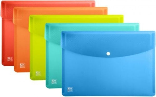 Paq/5 carpeta sobre plastico A3 cierre broche urban surtidos