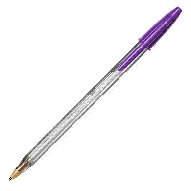 C/20 BOLIGRAFOS BIC CRISTAL LARGE FUN VIOLETA