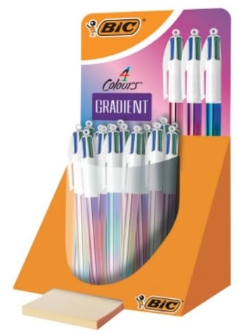 Exp 30 boligrafos 4 colores gradient punta 1mm