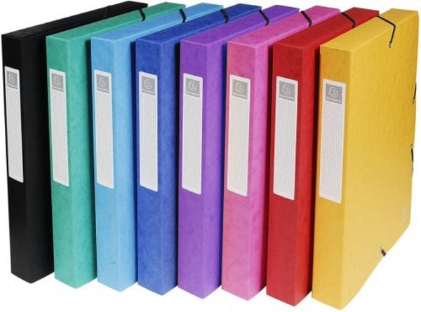 C/8 carpetas de proyectos 25x33cm lomo 40mm carton lustrado colores surtidos