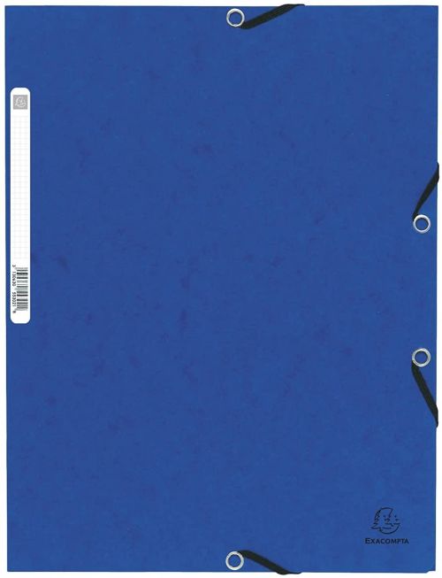 C/25 carpeta a4 carton gomas y solapas color azul