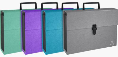 C/4 maletin clasificador 32x24cm con 18 compartimentos color kraft