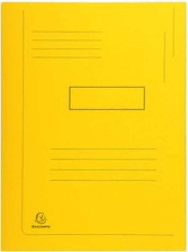 PAQ/50 SUBCARPETAS A4 280G 2 SOLAPAS COLOR AMARILLO