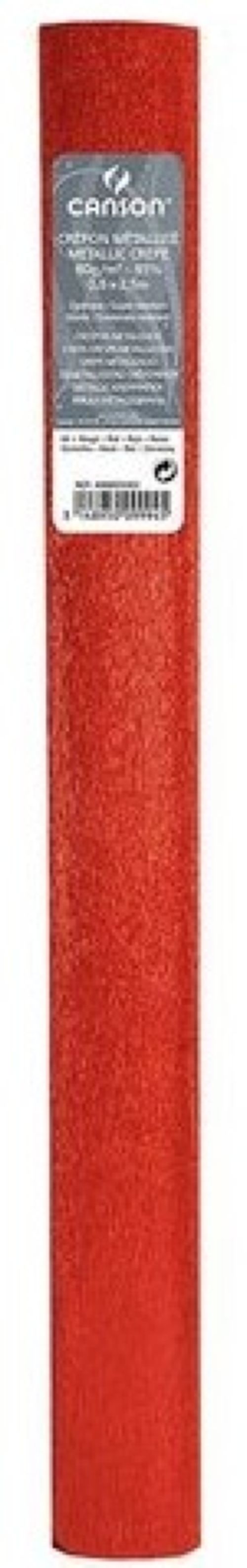 ROLLO CONTINUO PAPEL CRESPON 50X250CM ROJO VIVO 32G