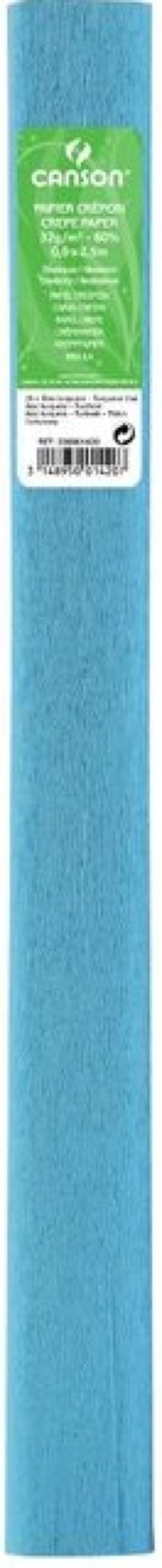 ROLLO CONTINUO PAPEL CRESPON 50X250CM TURQUESA 30G