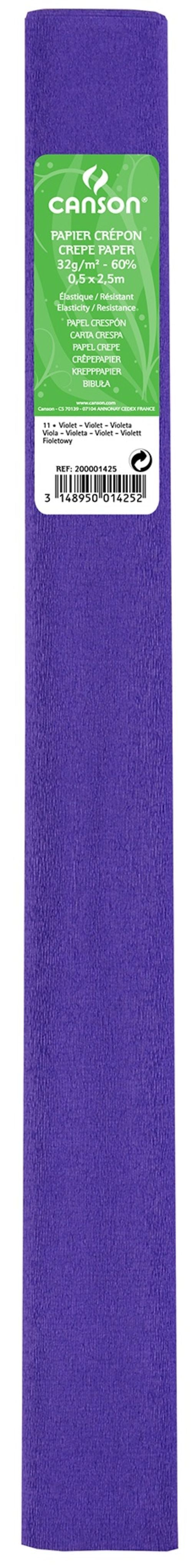 ROLLO CONTINUO PAPEL CRESPON 50X250CM VIOLETA 32G