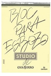 Bloc espiral de esbozo studio a5 50h 90g. grano fino microperforado