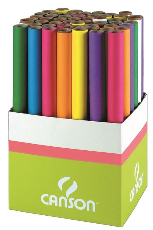 EXP 50 ROLLO PAPEL SEDA 50X500CM 20G SURTIDO CANSON