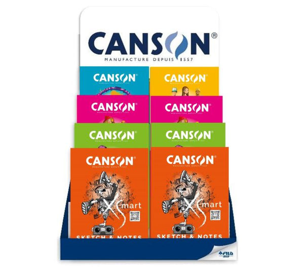 Exp 24 bloc encolado a4 canson xsmart modelos surtidos