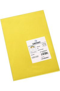 Paq/50 cartulinas a4 amarillo canario iris