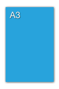 PAQ/50 CARTULINAS IRIS A3 185G. AZUL MALDIVAS