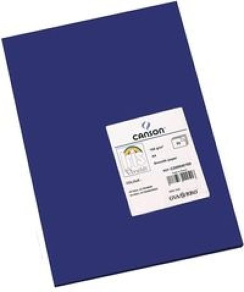 Paq 25 cartulinas iris 50x65 cm. color azul ultramar 185 g.