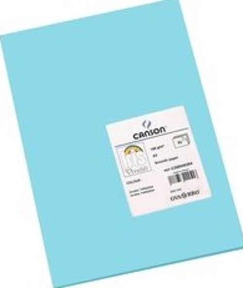 Paq 25 cartulinas iris 50x65 cm. color azul turquesa 185 g.