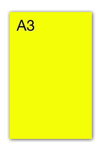 PAQ/50 CARTULINAS IRIS A3 250G. AMARILLO FLUORESCENTE