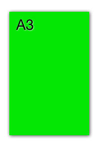 PAQ/50 CARTULINAS IRIS A3 250G. VERDE FLUORESCENTE