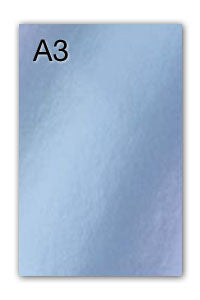 PAQ/50 CARTULINAS IRIS A3 280G. PLATA METALIZADA